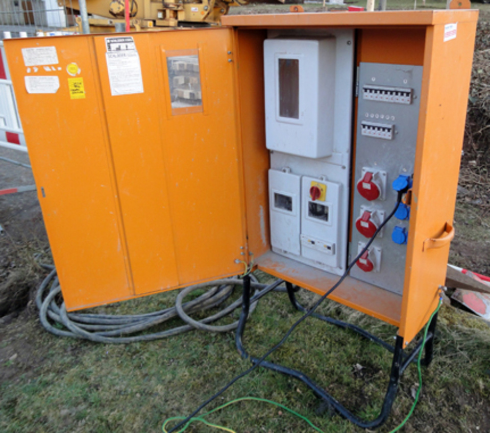Baustromkasten bei Elektro Kohn in Wertheim