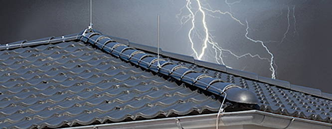 Äußerer Blitzschutz bei Elektro Kohn in Wertheim